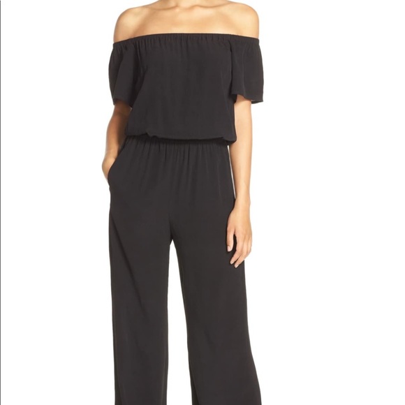 Charles Henry Off the Shoulder Wide Leg Jumpsuit - Picture 1 of 2